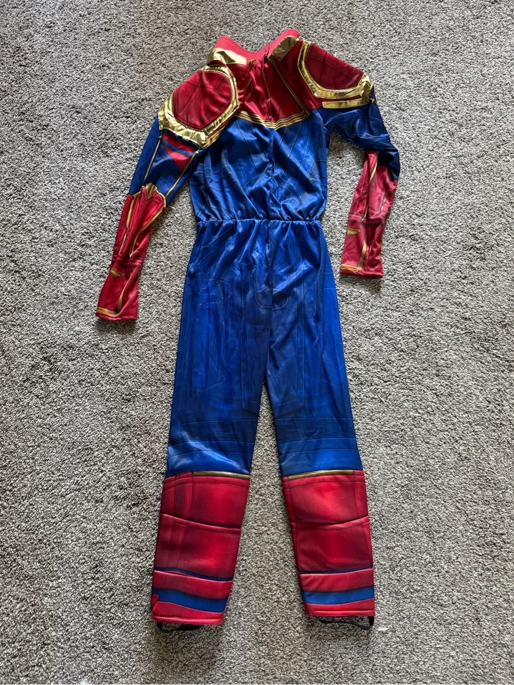 Captain Marvel Kids Superhero Costume - Blue & Red - Picture 7 of 13